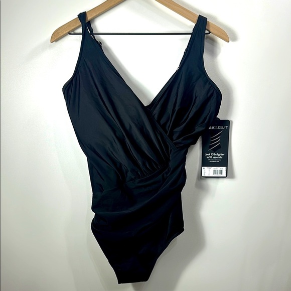 MiracleSuit black one piece bathing suit size 16. DD cup. NWT. - Picture 1 of 10